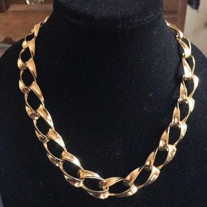 Napier Large Link Goldtone Necklace